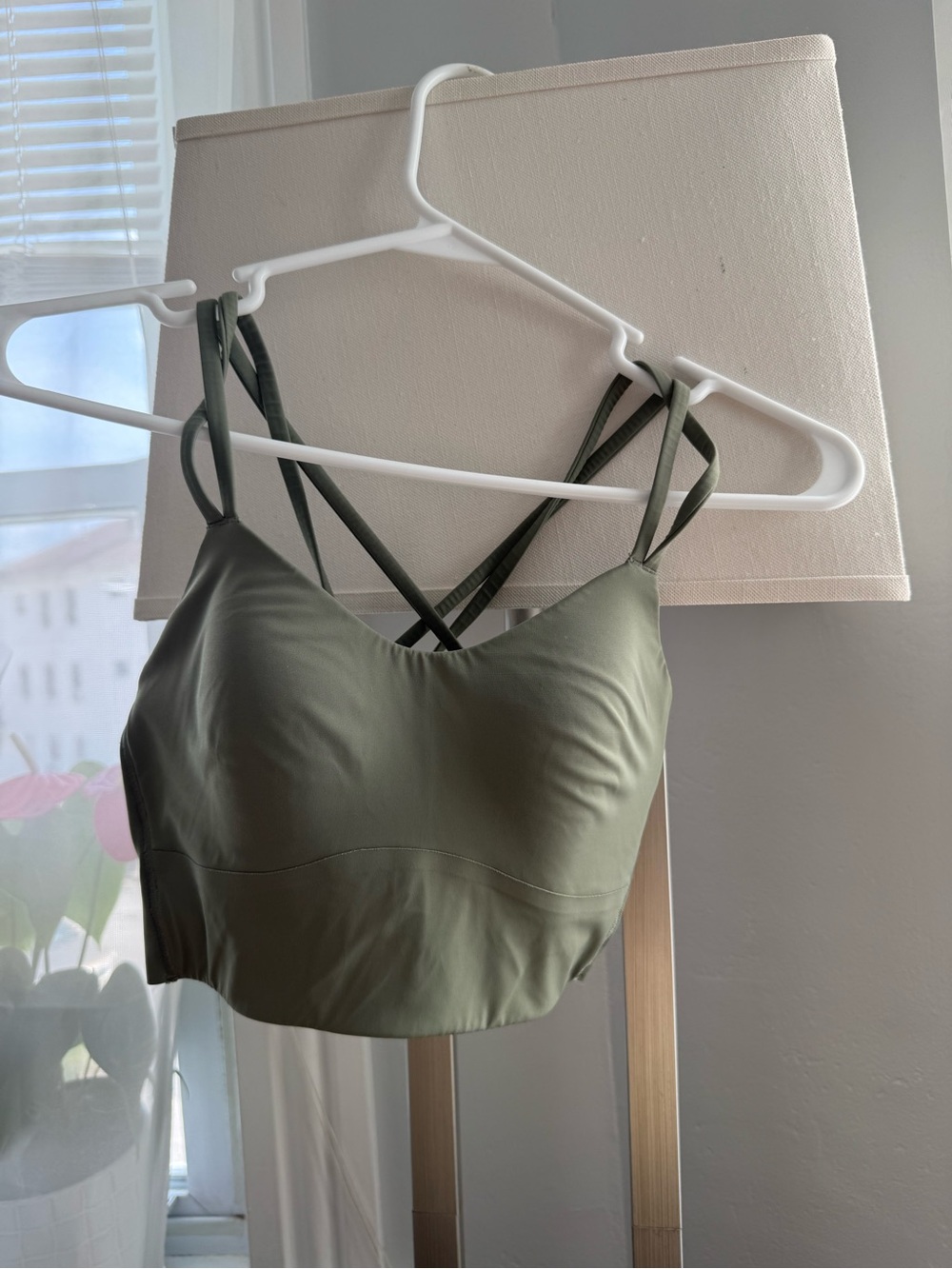 lululemon athletica Olive Green Strappy Sports Bra